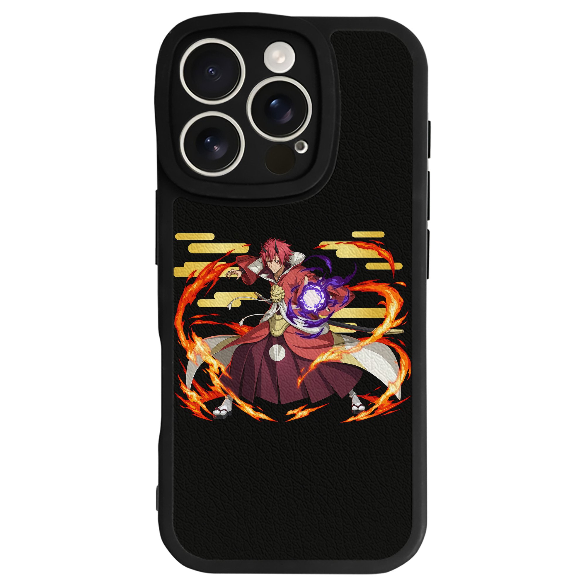 （画像用） 転スラ Regarding Reincarnated to Slime 【iPhone 16シリーズ対応】シリコンスマホケース（レザー調） 材質：シリコン